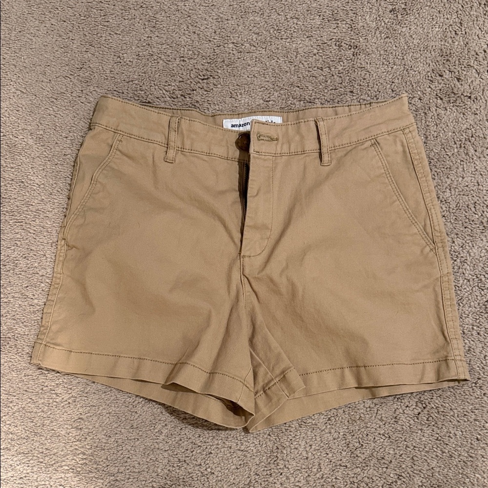Amazon Essentials Women's Beige Shorts - Picture 3 of 5